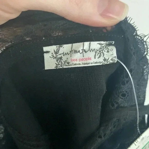 NWT Intimately Free People Sexy Black Slip Dress Size Fits Medium Tagged Large - Picture 8 of 8